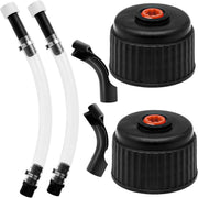 HEHIPLE front view of kit showing caps hoses and benders for quick replacement benefit