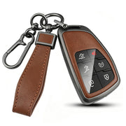 HEKBRYN front view key fob cover showing refined black-brown finish and protection
