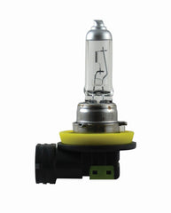 Hella close-up of H11 bulb filament showing durable construction and consistent light output