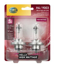 Hella H4 size comparison next to standard bulb illustrating compatibility and scale