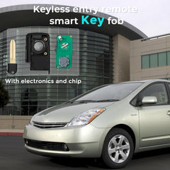 HelloAuto close-up of button texture on Prius key fob for better grip