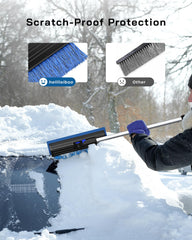 helloleiboo rotating head angled demonstration, easier snow removal across windshield