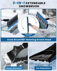 helloleiboo fully extended 55.7-inch reach clearing a high SUV roof effectively