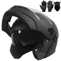 helmelkin front view black XL helmet showing sleek finish and protection
