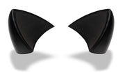 Helmet Flair black Softeez kitty ears front view shows playful helmet upgrade and visibility