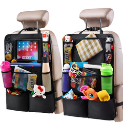 Helteko front view installed protecting seat backs and keeping items organized