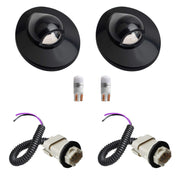 HERCOO front view of license plate light kit showing clean fit and improved visibility