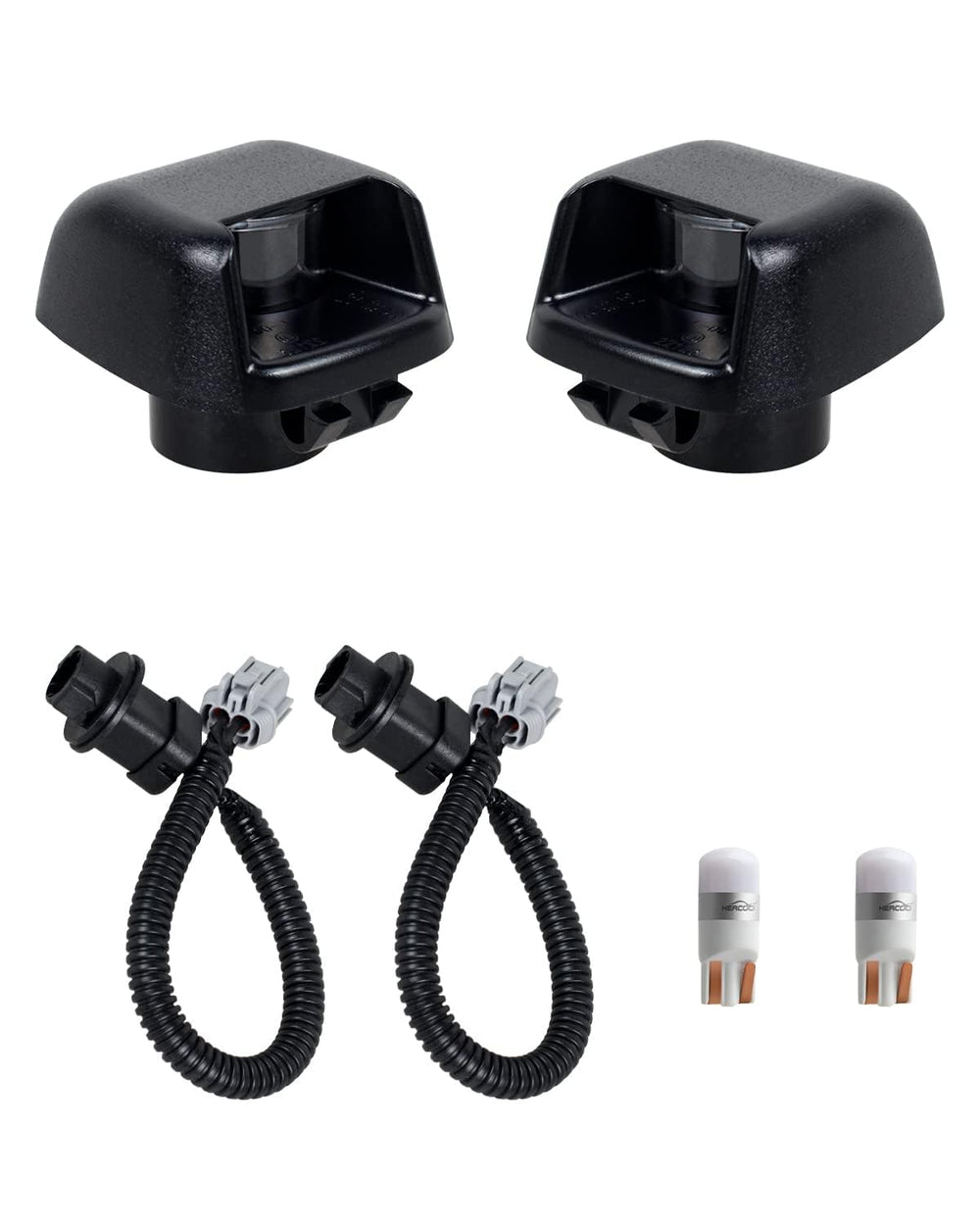 HERCOO front lens assembly showing complete kit and quick visual benefits