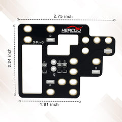 HERCOO installed on vehicle with headlights fog and DRL on demonstrating increased road visibility