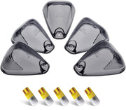 HERCOO front view of five smoked lenses showing clean styling and improved look