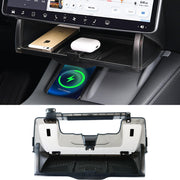Heryvii front view under screen tray showing sleek discreet storage benefit