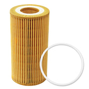 Heurofosh oil filter front view showing construction and fit benefit