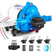 Heuyrao front view pump showing compact design and durable housing benefit quiet performance