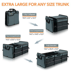 HEYTRIP organizer interior with removable dividers arranged, showing modular storage flexibility