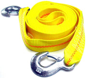 HFS front view of packaged tow strap showing ready-to-store design and reliability