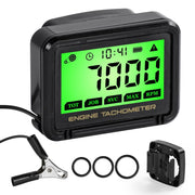 HFWHOK front view of tachometer showing clear display and controls for easy reading