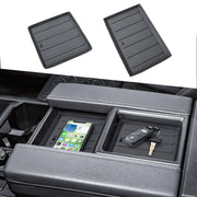 HGWEI center console liner front view showing neat organization benefit
