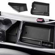 HGWEI front view of center console organizer showing tidy compartments and easy access