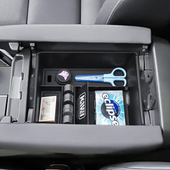 HGWEI front view of console insert showing neat organization and easy access