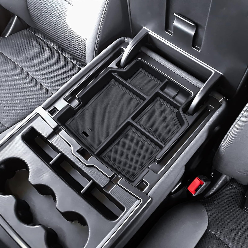 HGWEI front view installed organizer showing tidy compartments and quick access