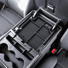 HGWEI front view installed organizer showing tidy compartments and quick access