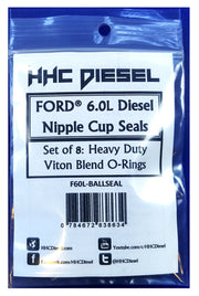 HHC Diesel front view of eight nipple cup O-rings kit, durable replacement benefit