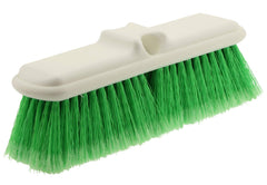 HI-TECH front view of 10-inch brush showing wide head and soft bristles for safe cleaning
