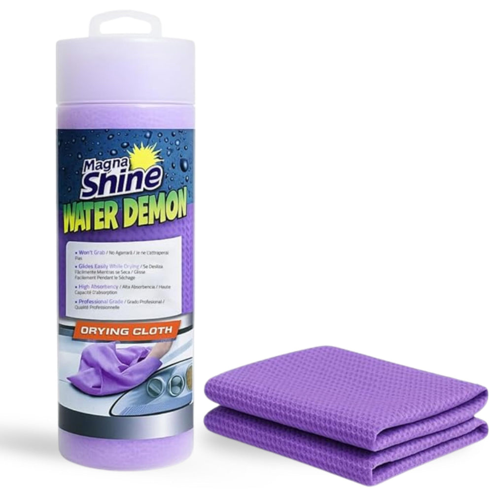 HI-TECH front packaging view showing towel and storage tube for tidy storage and quick access