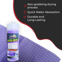 HI-TECH reusable storage tube with towel inside to keep microfiber clean between uses