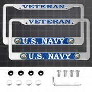 HIBUFAN silver frame front view showing clean veteran design and durable finish