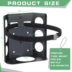 Hicarer bracket closeup rubber bumpers protecting tank surface during transport