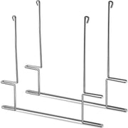 Hicarer front view brackets showing sleek chrome finish and stable design for mud flaps