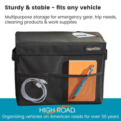 High Road Carganizer open top displaying interior compartment for easy storage