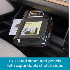 High Road clear vinyl outer pockets with cards visible for quick access benefit