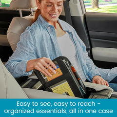 High Road open organizer displaying documents and easy-access pockets benefit