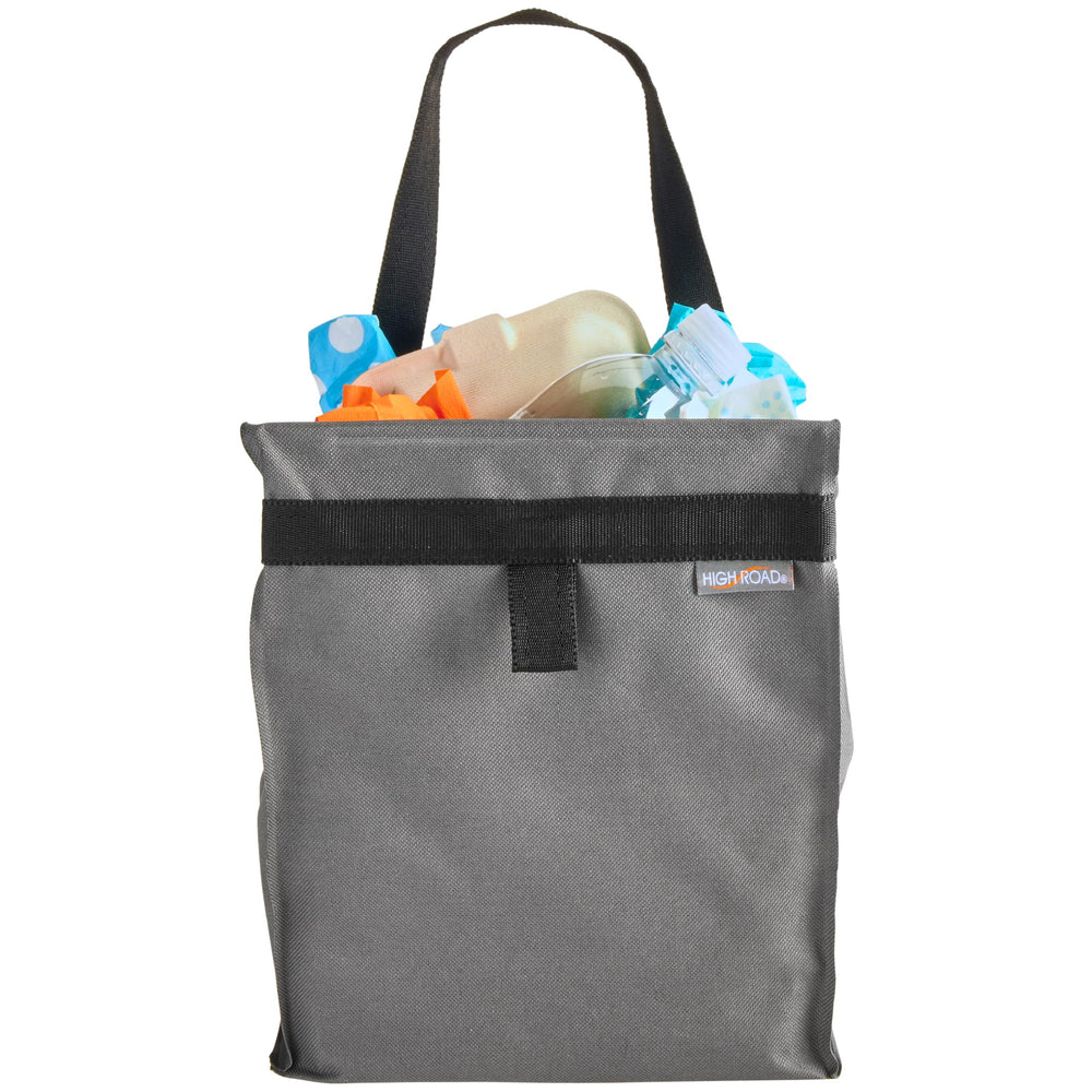 High Road TrashStash front view showing compact leakproof design and clean cabin benefit