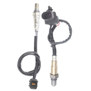 higherbro front packaging showing both O2 sensors and included wiring, clear compatibility