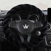 HighnessHwoo front view of black plush cover showing neat finish and style benefit