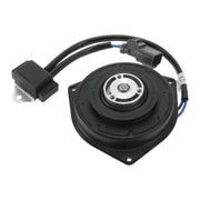 Hihaha condenser fan motor front view showing fan blade and housing for correct fit