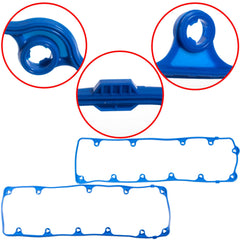 HIHIAV gasket next to ruler size comparison illustrating correct dimensions for 4.6L engines