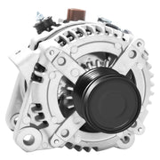 Hikevent alternator front view showing housing and pulley for confident fit