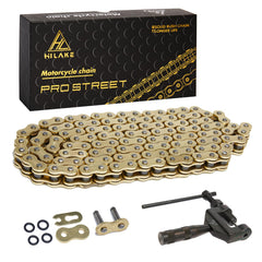 HILAKE 520 chain front packaging showing included master link and breaker for easy installation