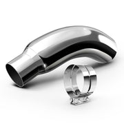 HILMITILE front view chrome exhaust tip showing polished finish and styling benefit