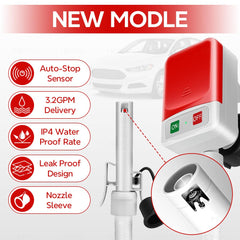 HiNADA 51 inch hose extended into a tank demonstrates deep-reach convenience