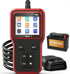 HipEpic front view of OBD2 scanner showing compact design and color screen for easy diagnostics