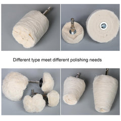 Hiqalty close-up cotton wheel texture demonstrating soft layers for fine polishing