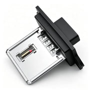 HiSport front view of blower motor resistor showing mounting points and fitment benefit
