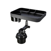 Hixuaio front view installed in cup holder showing stable surface and quick setup