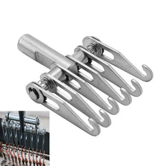 HiYi front view claw attachment showing durable construction and quick coupling benefit
