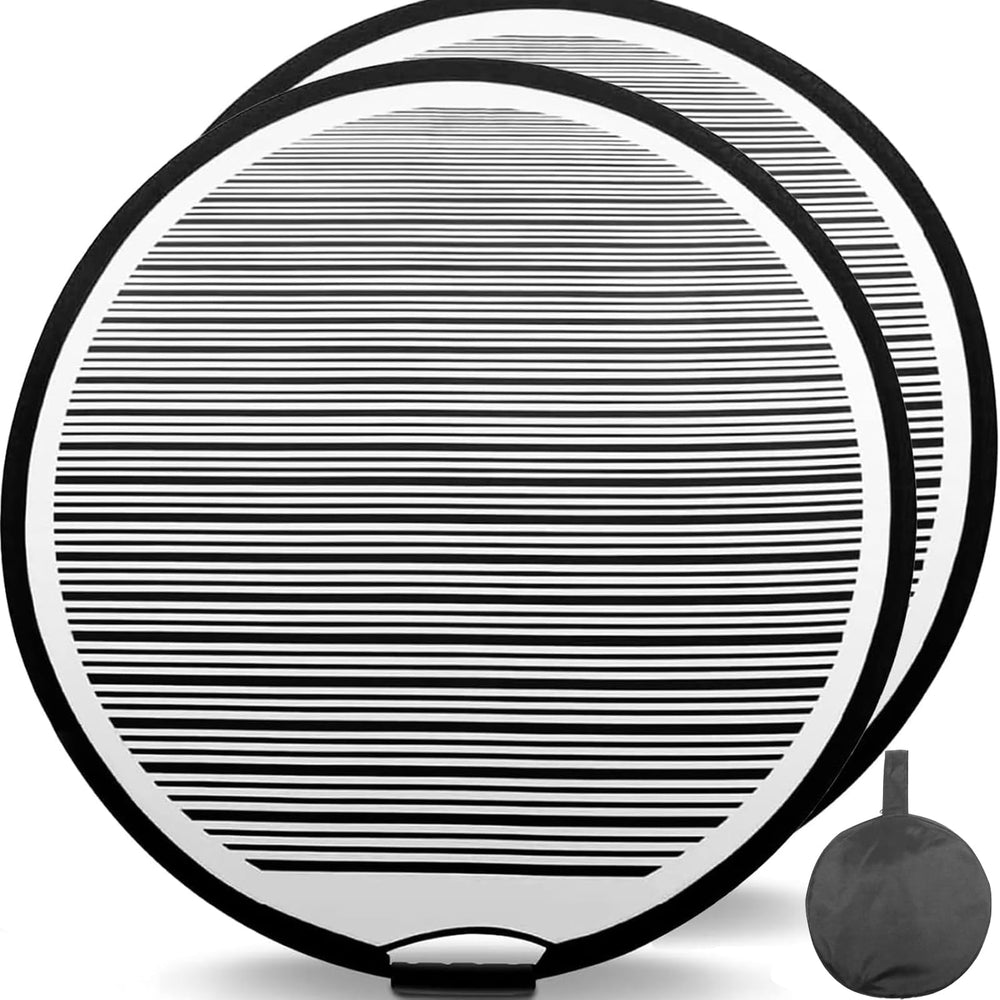 HiYi reflector board front view showing high-contrast stripes for precise dent spotting